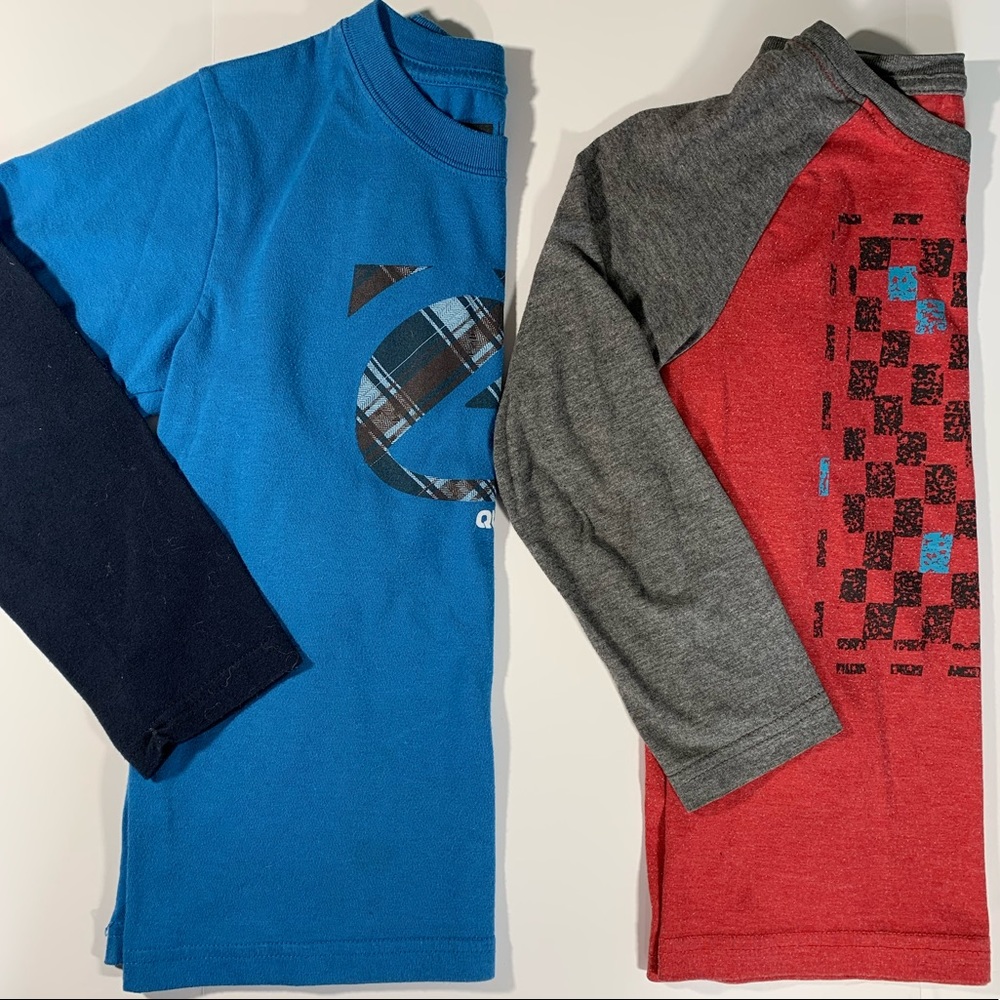 Quicksilver long sleeve shirt set boys size 6
